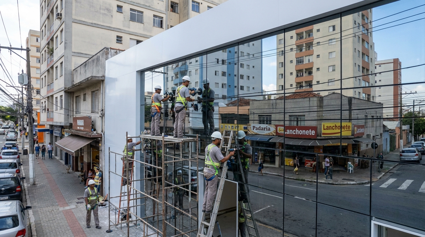 Fechamentos em Vidro nos Aflitos, Recife‑PE